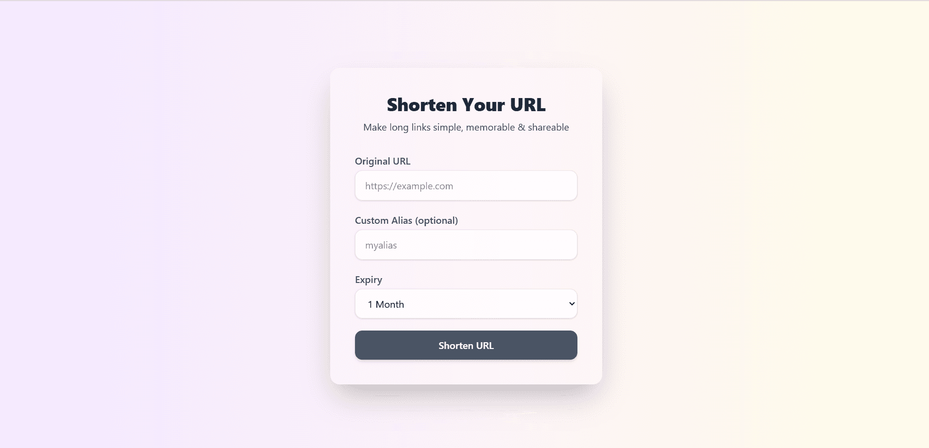 URL Shortner